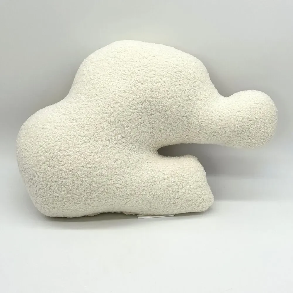 Peanuts Snoopy & Woodstock Sledding Shaped Sherpa Christmas Pillow NEW